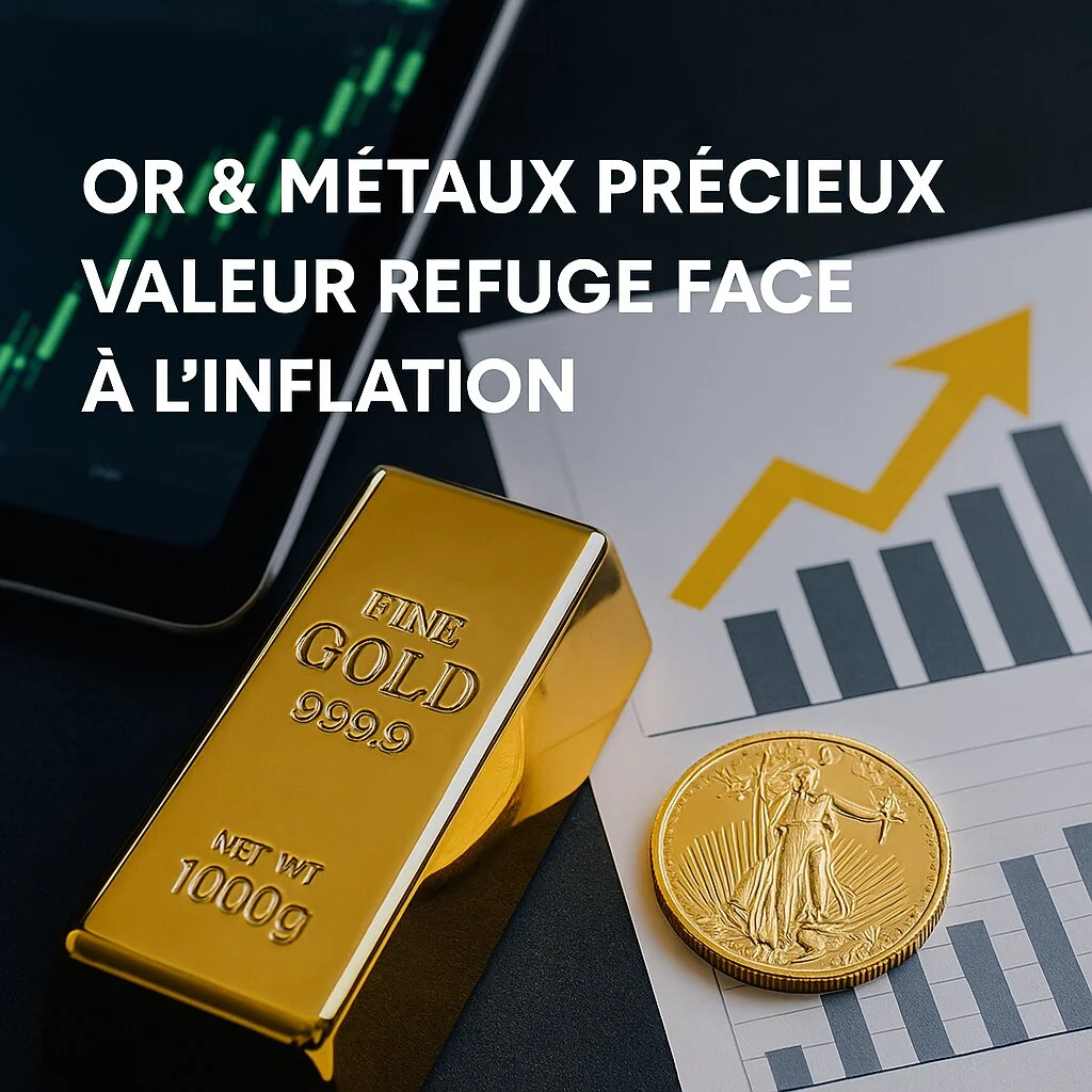 Or et métaux précieux : valeur refuge face à l’inflation